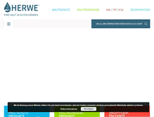 Tablet Screenshot of herwe.de